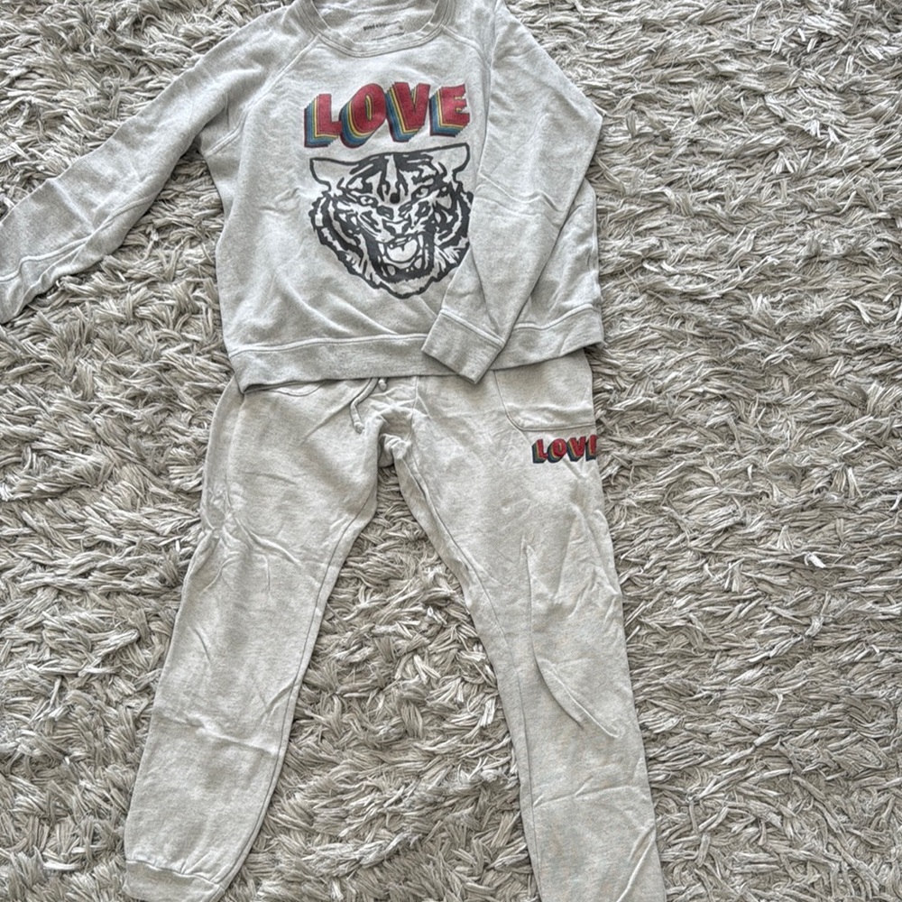 Kids Gray Sweatshirt and Joggers Set